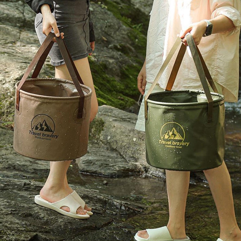 5L/10L/20 ถังน้ำยืดพับได้ ถังน้ำแคมป์ปิ้งพับได้ ถังน้ำพับภายนอก แคมป์ปิ้ง ถังพับได้ แบบพกพา พร้อมส่ง - รูปที่ 6