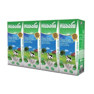 นมหนองโพ นมปรุงแต่ง นมยูเอชที 180ml (36 กล่อง/ลัง) รสหวาน
