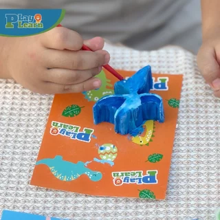 Play Plearn Kid ชุดระบายสีปูนปลาสเตอร์ Set Plaster Painting เหมาะสำหรับเด็ก 3 ขวบขึ้นไป