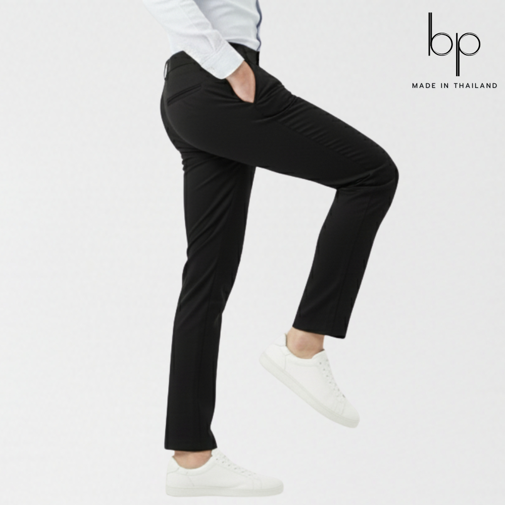 🔥bp กางเกงสแล็ค ผ้ายืดคอตตอนอย่างดี ทรงกระบอกเล็ก มีไซส์ใหญ่ เอว 28-52