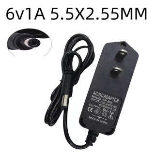 DC อะแดปเตอร์ 6V 1A 1000mA (5.5x2.5mm)