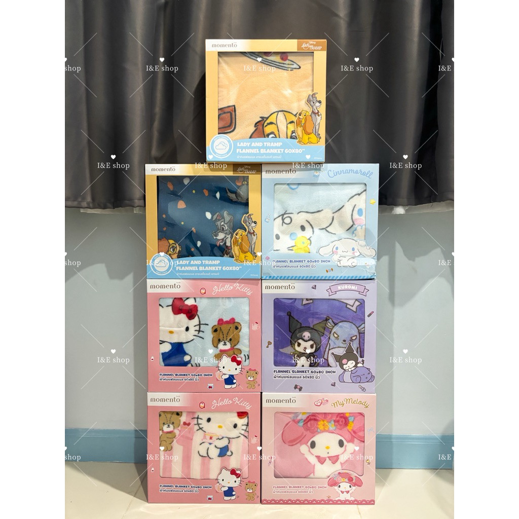 ผ้าห่ม Sanrio ผ้าห่มเเฟลนเนล พร้อมส่ง ขนาด 60x80 นิ้ว มีหลากหลายลาย งานลิขสิทธ์เเท้
