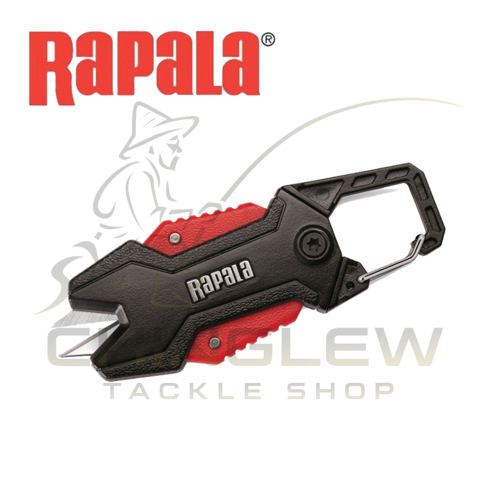 RAPALA RCD RETRACTABLE LINE SCISSORS กรรไกร ตัดสาย PE มีที่ห้อย พับเก็บได้
