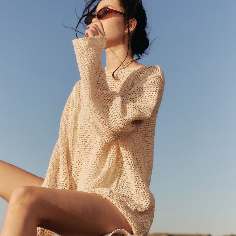lookbookbeachclub sunkissed knit sweater