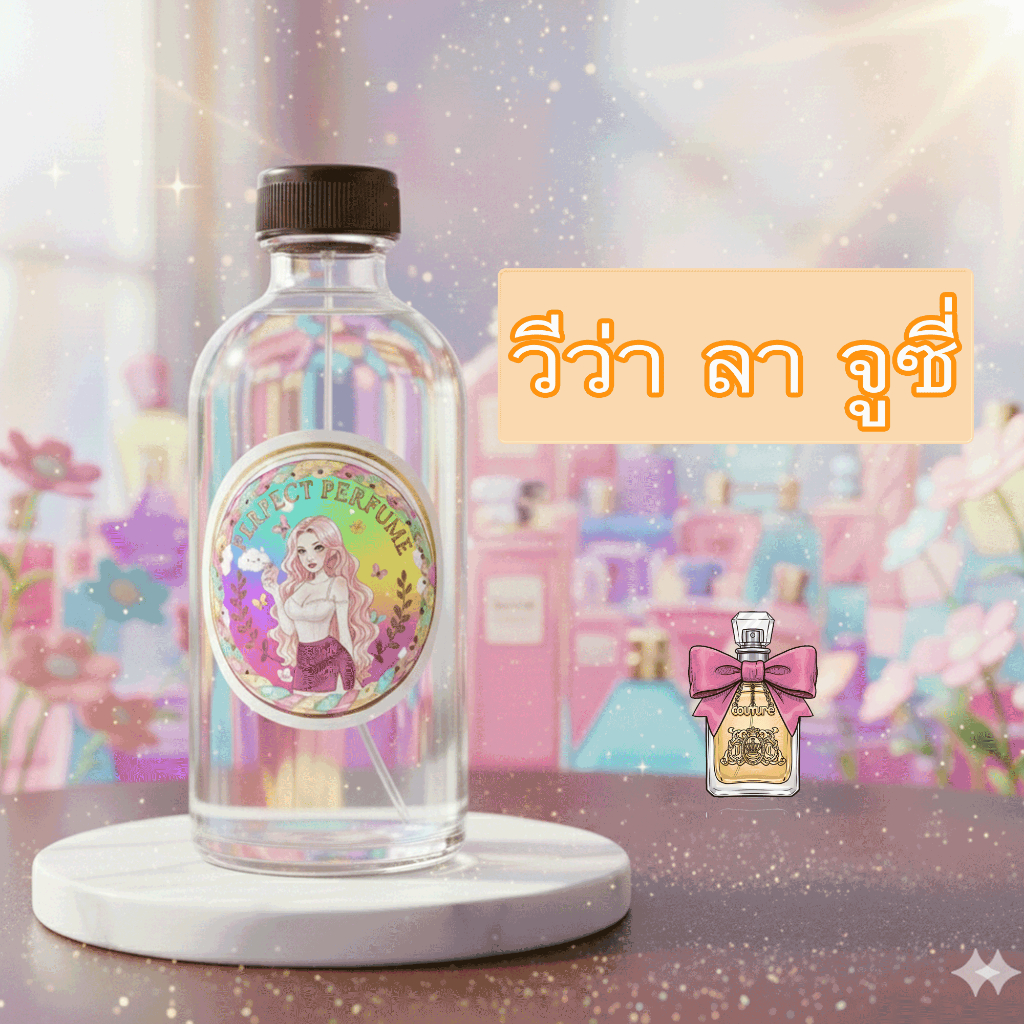 วีว่า ลา จูซี่ น้ำหอมพร้อมใช้ ปริมาณ 125 ml. แถมฟรีขวดสเปร์ย 10 ml. 1 ขวด