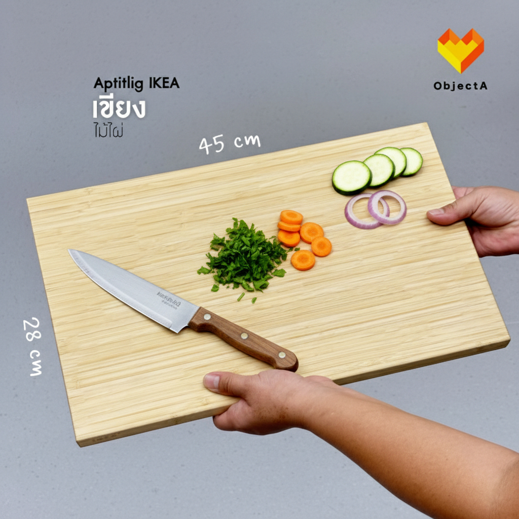 IKEA เขียง ไม้ไผ่ 45x28 cm 24x15 cm APTITLIG