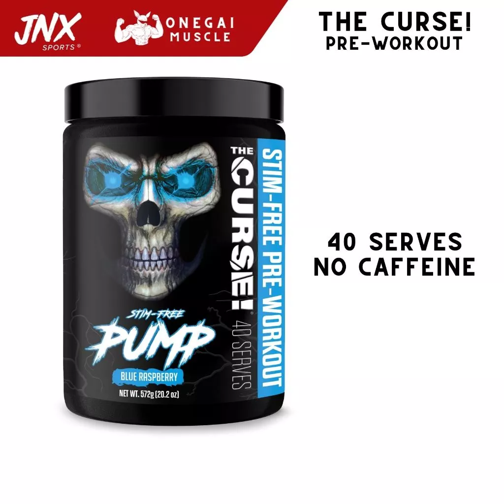 JNX The Curse! Stim-Free Pump 40 servings, Caffeine Free, พรีเวิร์คเอ้าท์ไม่มีคาเฟอีน, JNX, the curse