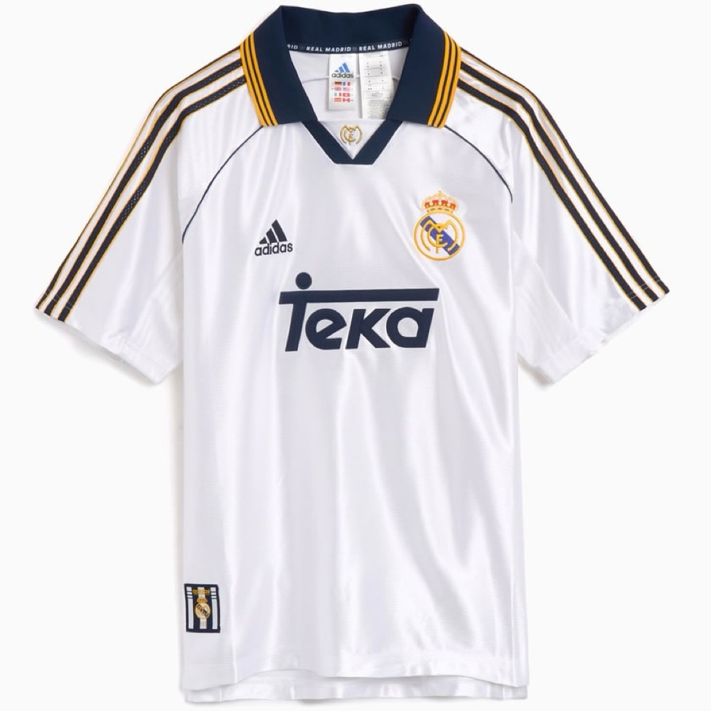 ADIDAS REAL MADRID 1999/2000 HOME RETRO JERSEY ( JJ3801 )