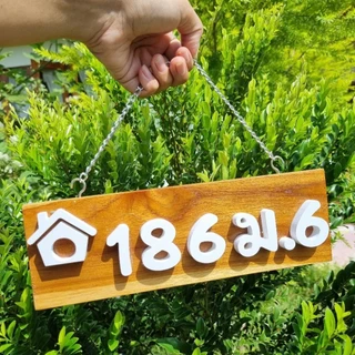 ป้ายบ้านเลขที่มินิมอล ใส่เลขให้ แจ้งเลขทางแชท