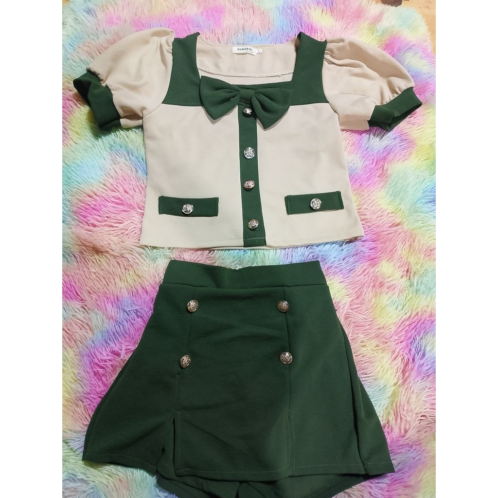ชุดเซ็ทกางเกงกระโปรง ป้าย SUGARIO