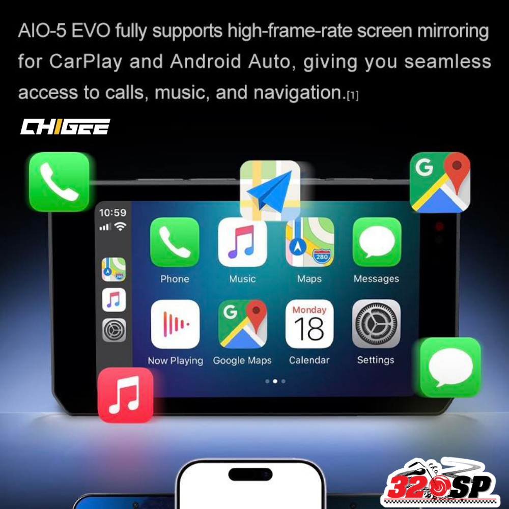 รับประกัน 1ปี !! กล้องติดรถมอเตอร์ไซค์ CHIGEE AIO-5 EVO มาใหม่ ของแท้!! ส่งไว!! 320SP ราคา ถูกที่สุด ดีลบีเคเค แกลเลอรีภาพที่ 2