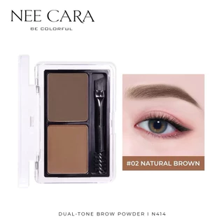 N414 ที่เขียนคิ้วแบบฝุ่น นี คารา ดูอัล โทน บราว พาวเดอร์ Nee Cara Dual-tone Brow Powder