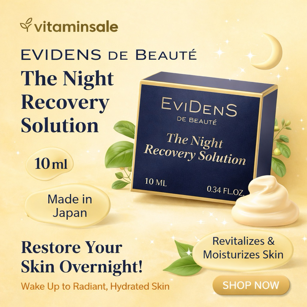 EviDenS de Beauté Night Recovery Solution Mask 10ml มาส์กบำรุงผิวกลางคืน จากญี่ปุ่น