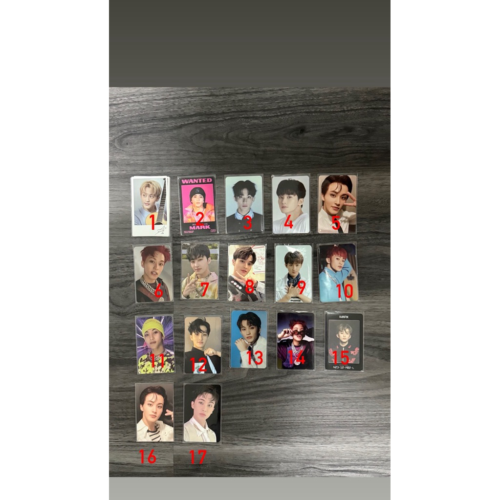 [พร้อมส่ง] การ์ดอัลบั้มnct nct มาร์ค mark nct ไม่มีตำหนิ