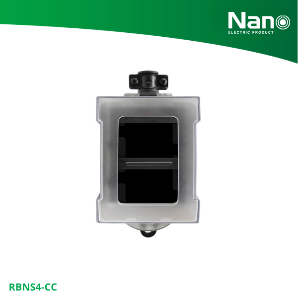 NANO บล็อคยางเปล่า ใส่เต้ารับได้ 4 ช่อง (1 ชิ้น/กล่อง) รุ่น RBNS4