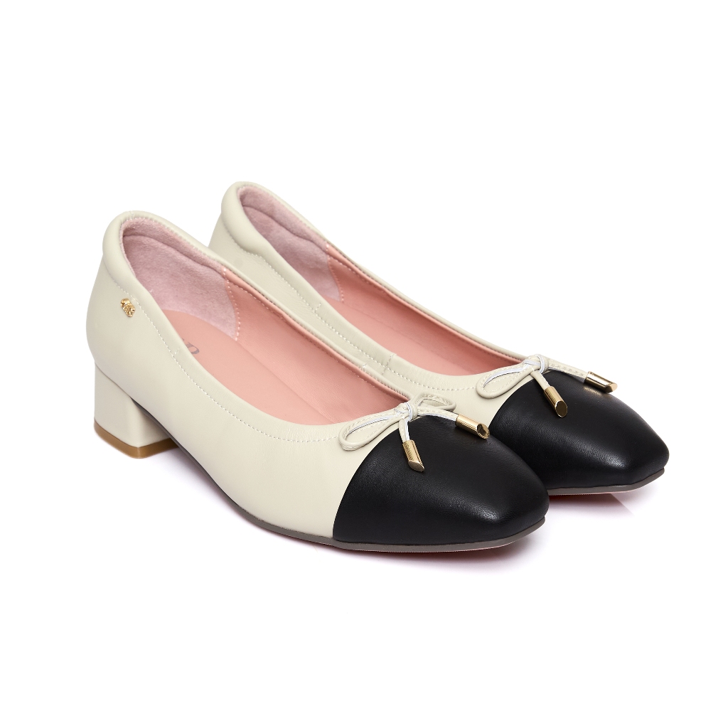 O&B รองเท้าหนังแกะ รุ่น AUDREY CLASSIC HEELS IN BEIGE AVENUE-11243CS11367F_H5BEBK