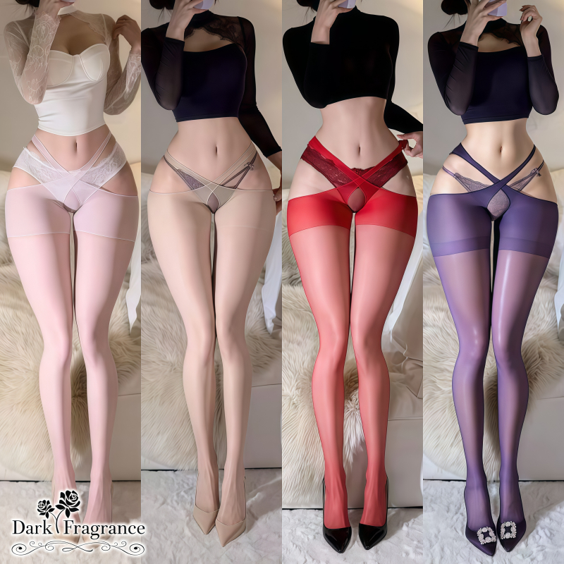 【DarkFangrance】🚚สินค้าพร้อมส่ง!  ถุงน่องสีพื้น  มีให้เลือก 5 สี  สวมใส่สบาย  ทันสมัยและใช้งานได้หลากหลาย  จัดส่งรวดเร็ว