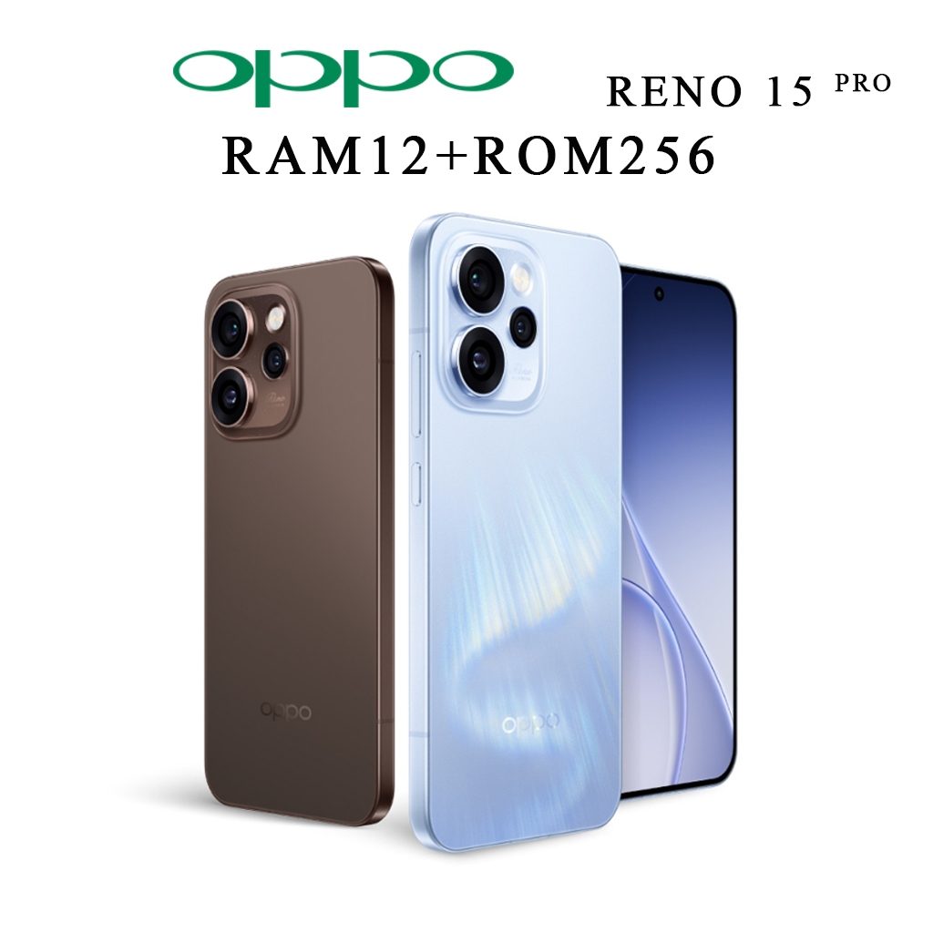 [New]OPPO Reno 15 Pro (12+256G) | โทรศัพท์มือถือ | จอ AMOLED 6.32" | แบต 6200 mAh | ชาร์จไว 80W