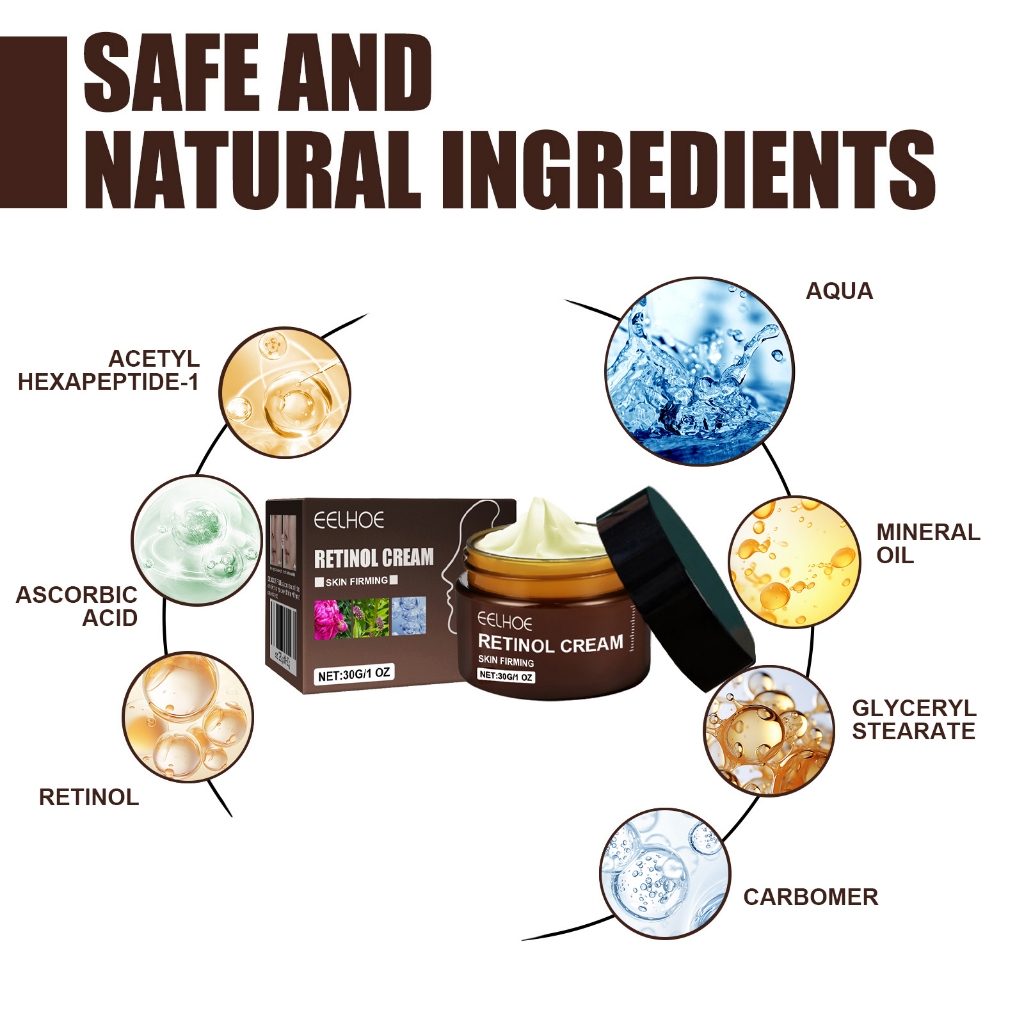 EELHOE ครีมเรตินอลต้านวัย 39g, Firms & Lifts, Brightens Dull Skin, Deeply Hydrates, Reduces Fine Lines, Gentle Formula - รูปที่ 3
