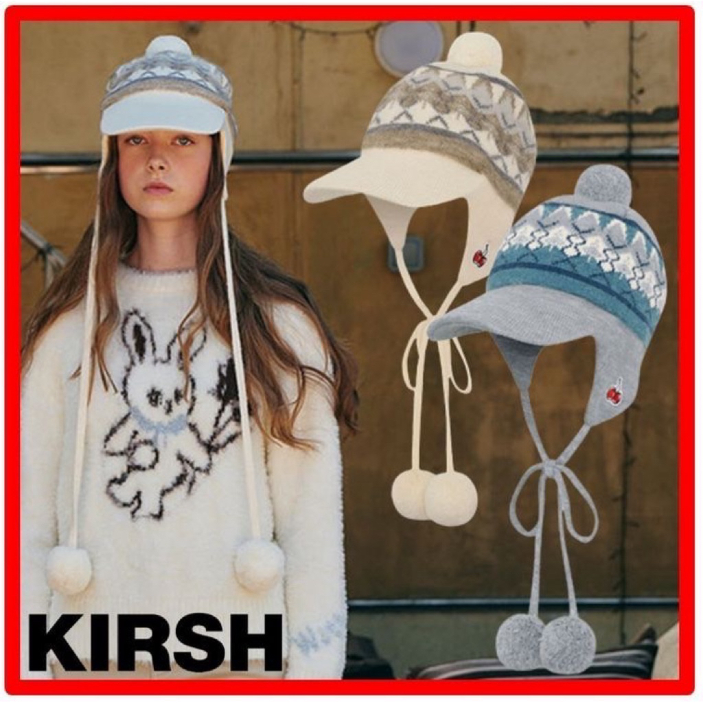 หมวก【KIRSH】☆CHERRY BOHEMIAN POMPOM CA.P☆