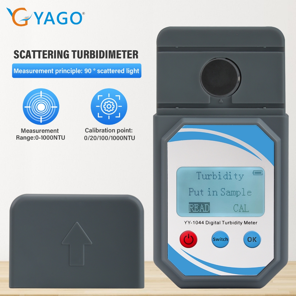 เครื่องวัดความขุ่นน้ำดิจิตอล RCYAGO วัดความขุ่นน้ำได้แม่นยำ เหมาะสำหรับน้ำดื่ม สระว่ายน้ำ ฟาร์มปลา