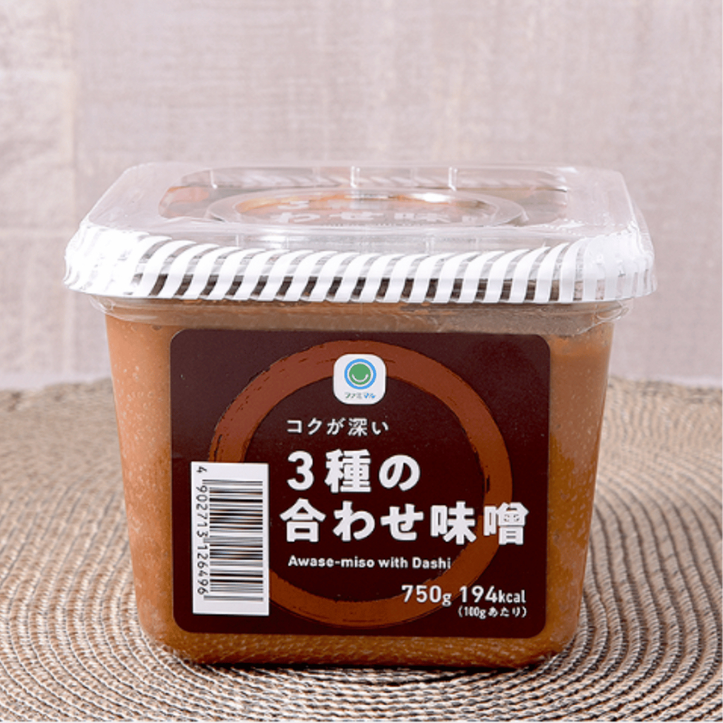 FamilyMart 3-Type Combined Miso Rice Soy Barley Blend Japanese Miso Paste Seasoning Authentic