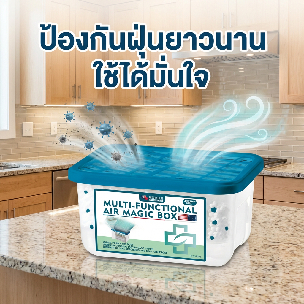 กล่องเดียวจบ บ้านสะอาดทั้งหลัง! กล่องกำจัดฝุ่น ไอออนลบกำจัดฝุ่น  เก็บฝุ่นละออง PM2.5 ได้ ช่วยฟอกอากาศ
