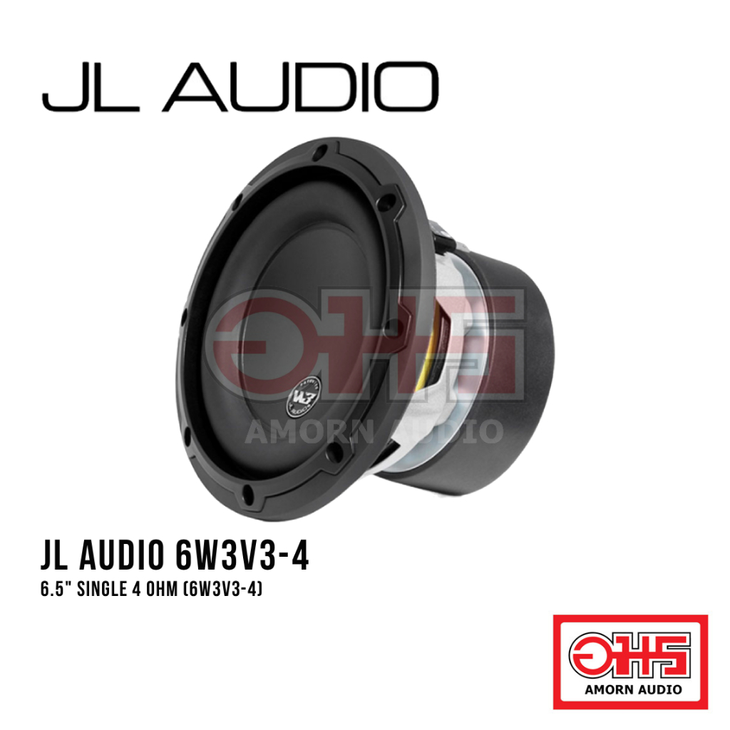 JL Audio 6W3v3-4 ลำโพงซับวูฟเฟอร์ 6.5 นิ้ว 150W RMS ของแท้ 100% เบสหนักแน่นในขนาดกะทัดรัด
