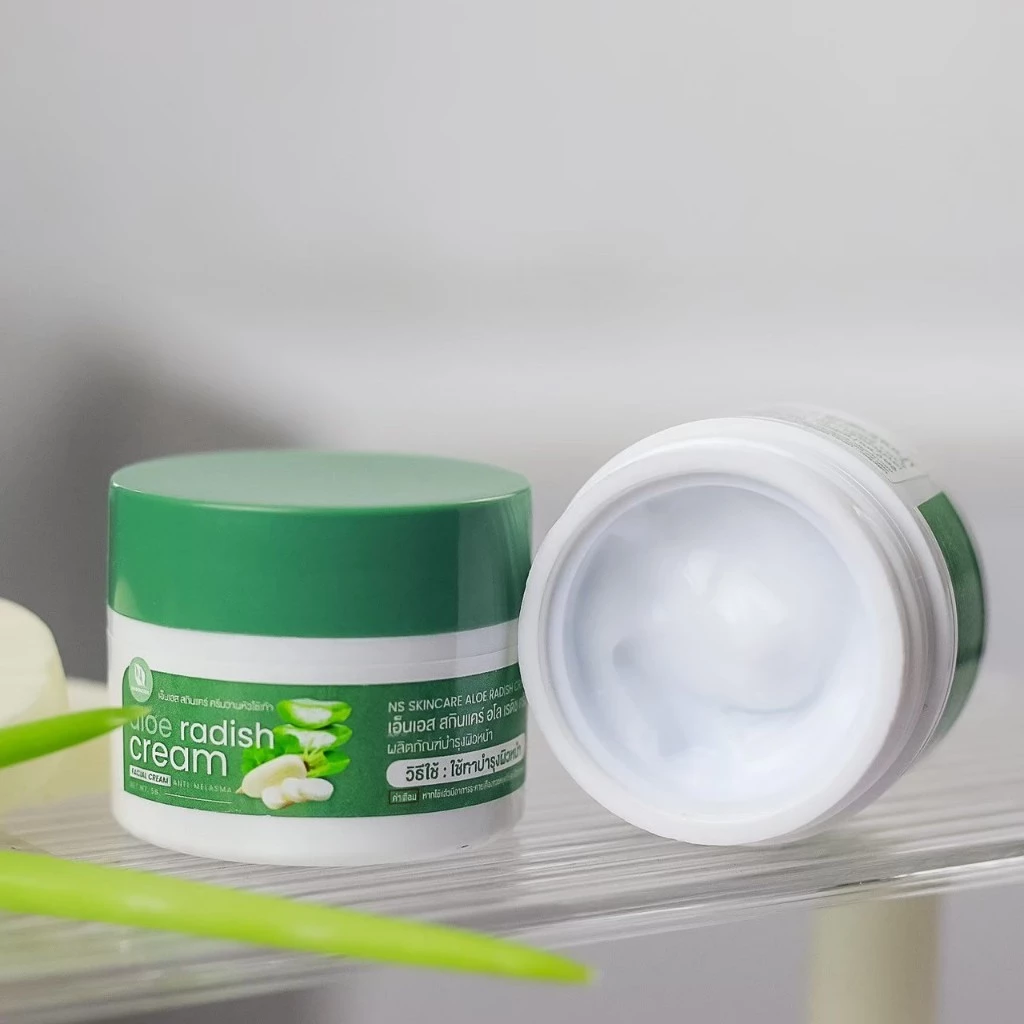ครีมว่านหัวไชเท้า Aloe Radish Cream 5 กรัม 1 กระปุก