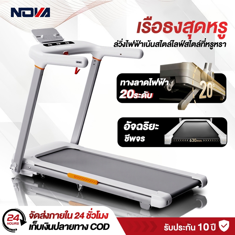 ลู่วิ่งไฟฟ้า MY-HI U2 พับได้ มอเตอร์ 5.0HP ปรับชันไฟฟ้า 20 ระดับ รีวิวฉบับเต็ม