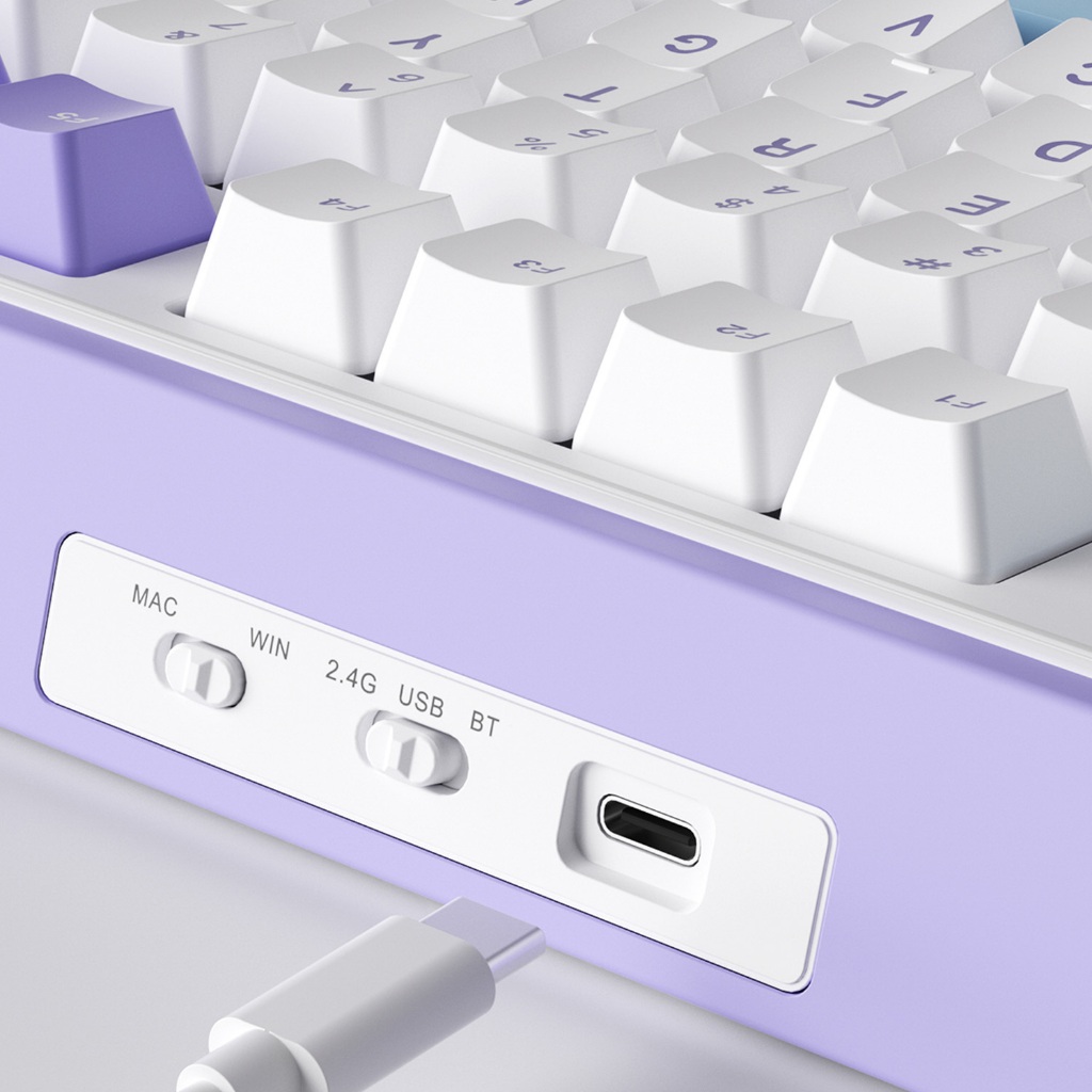 AJAZZ AK980V2 Gasket Tri-Mod Maila Switch Mechanical Keyboard คีย์บอร์ดไร้สาย รูปที่ 7
