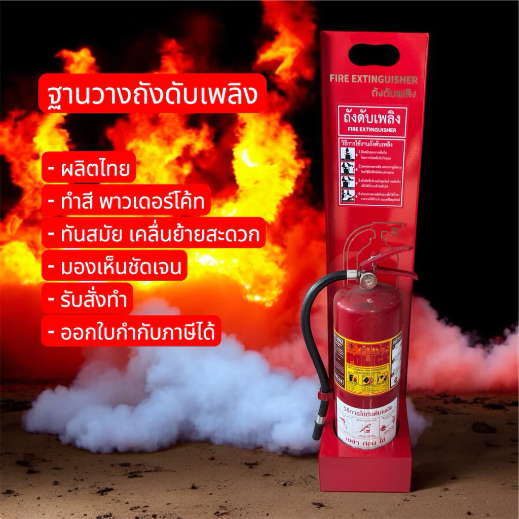 ฐานวางถังดับเพลิง ใส่ได้ถึง ขนาด15ปอนด์ ผลิตไทย พร้อมส่ง