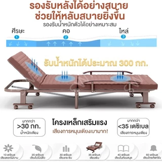 SWI เตียงพับ เตียงนอนพับ พนักพิงปรับได้ 6 ระดับ สามารถทำเป็นโซโฟนั่งได้ เหมาะสำหรับพักรับประทานอาหารกลางวันที่ออฟฟิศ