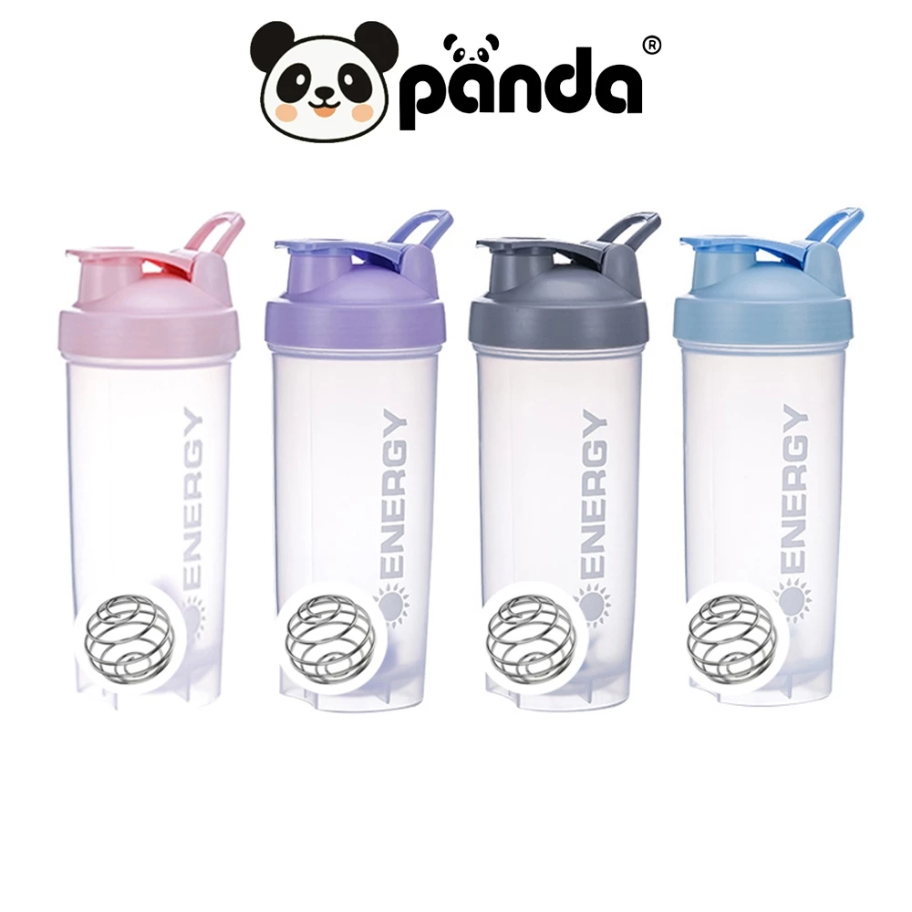 แก้วเชคโปรตีน PANDA 500ML พร้อมลูกสปริง