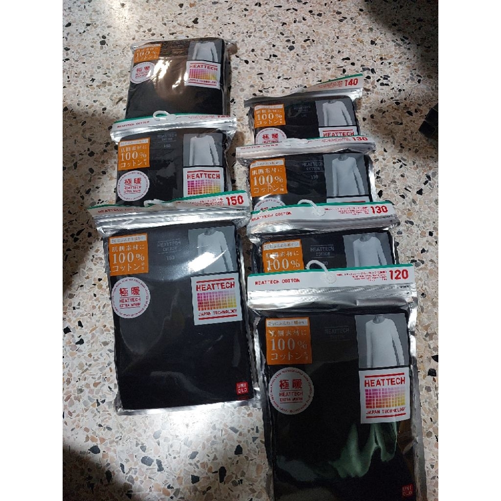 เสื้อ Uniqlo heattech extra warm สำหรับเด็ก มือ1ของแท้จากshop japan