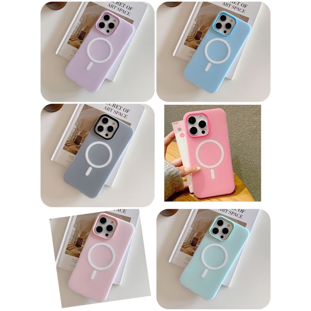 เคสมือถือ สำหรับรุ่น Redmi Mi5C Mi14C Mi15 MiA5 Mi15T Mi15T Pro  MiNote15  สีพื้นพาสเทล2ชั้น สีสันสด