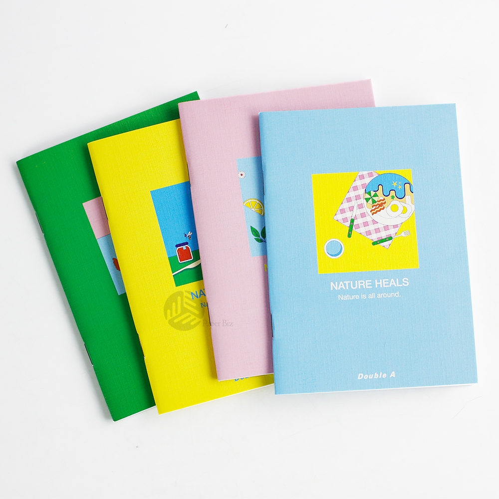 Double A สมุดบันทึก สมุดโน๊ต (คละลาย) ขนาด A6 80แกรม 24แผ่น - รูปที่ 3