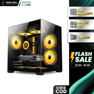 เคสคอมพิวเตอร์ M-ATX/ITX Panorama Tempered Gaming Case ขนาดเ…