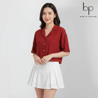 เสื้อครอป7สี เสื้อเชิ้ตหญิงคอปก กระดุมหน้าแขนสั้นรุ่นยอดฮิต ไซส์ S M L XL
