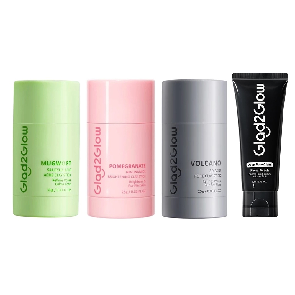 Glad2Glow Mugwort Volcano Clay Stick Mask กลาดทูโกลว์ มาส์ก แบบแท่ง ( มีให้เลือก 3 สูตร )