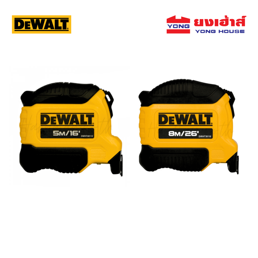 DEWALT ตลับเมตร ยาว 5 เมตร ATOMIC รุ่น DWHT38112 ยาว 8 เมตร รุ่น DWHT38118