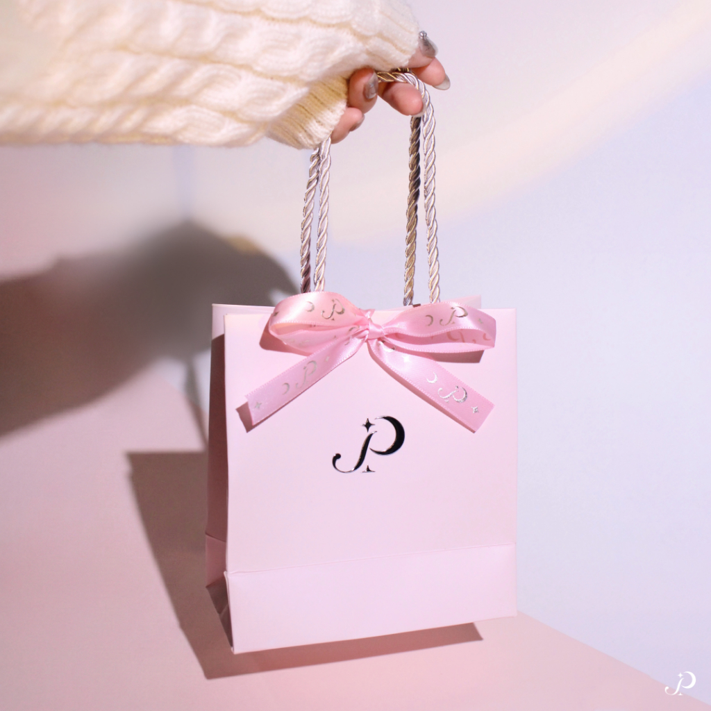 PAN Jewel ถุงของขวัญ Anniversary Gift Bag ถุงกระดาษหูหิ้ว ริบบิ้นชมพู (มีของพร้อมส่งทันที) #SB10