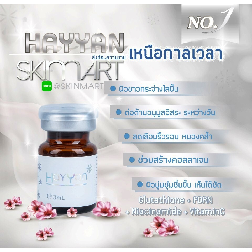 (1ขวด) Hayyan Essence บำรุงผิวลดจุดด่างดำ อยไทย (ไม่รับชำระปลายทาง)