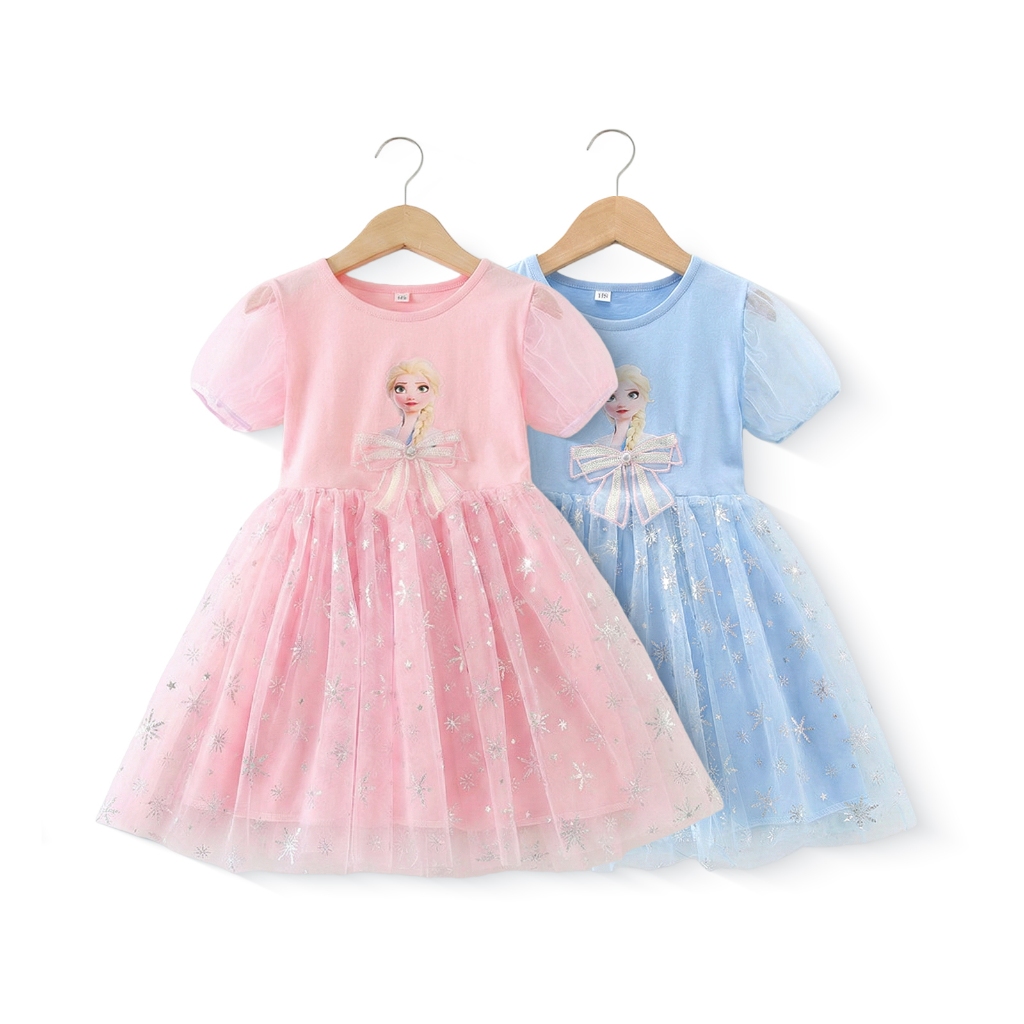 ใหม่ สาวชุดเจ้าหญิง ตาข่ายชุดเด็กผู้หญิง เสื้อผ้าเด็กผู้หญิง girl dress