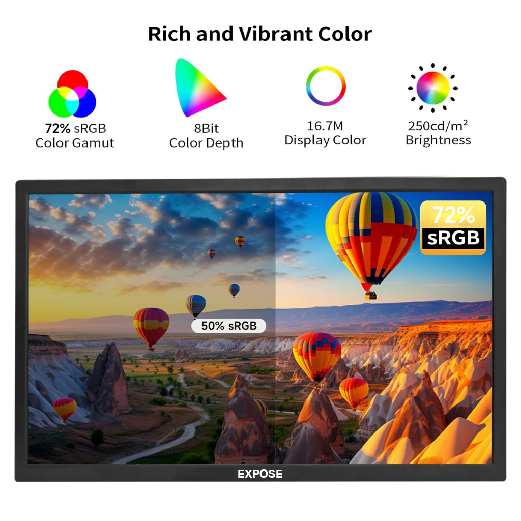 จอคอมพิวเตอร์ Monitor 19/22/24 Inch Led Monitor HD 900P / FHD 1080P 60HZ Monitor For PC Computer รูปที่ 7