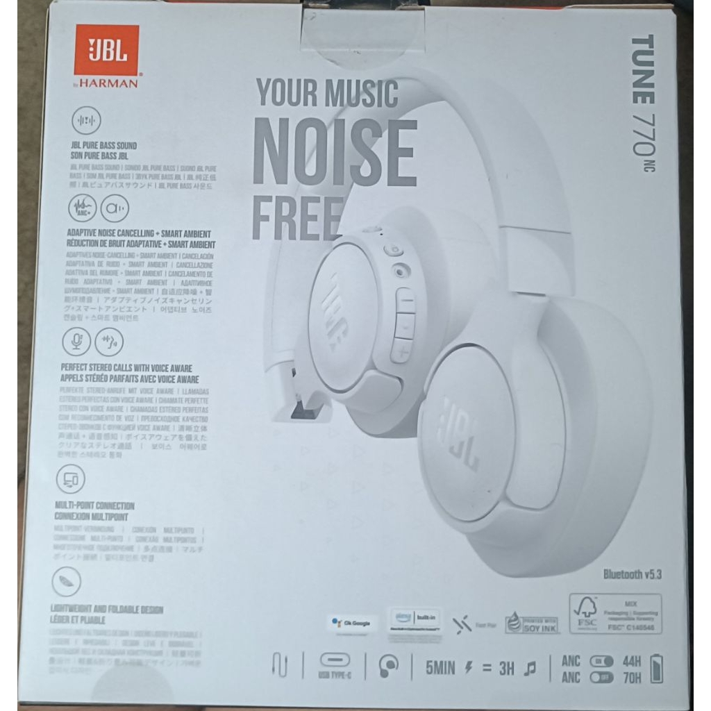 TUNE 770 nc JBL wireless pure bass sound