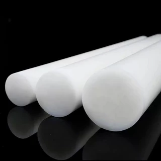ปอมแท่ง POM Rod Plastic (สีขาว / สีดำ) ขนาดโต 6 8 10 12 15 20 มม. ความยาว 250 , 300 , 500 มม. ปอมแท่งกลม ปอมพลาสติก