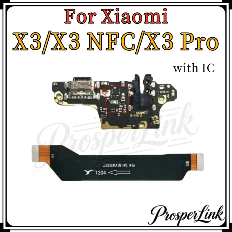 แพรตูดชาร์จ ตูดชาร์จ (Charging board) สําหรับ Xiaomi POCO X3 NFC Pro แพรต่อจอ (Main Flex) X3/X3 NFC/X3 Pro