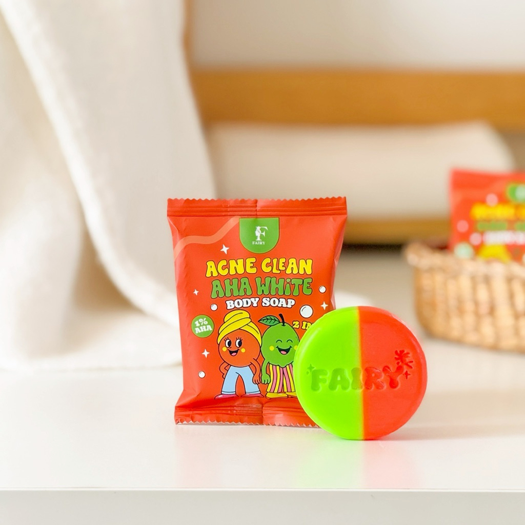 สบู่แฟรรี่FAIRY SAIP สูตรAHA  ผลัดเซลล์ผิว สูตรระเบิดขี้ไคล