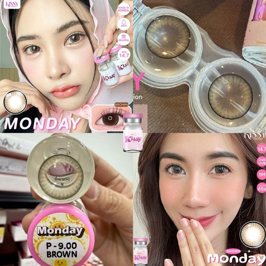 แฟชั่น-สายตา 50-950 Monday Kissy  คอนแทคเลนส์  แบบรายเดือน  “สินค้าถ่ายจากเลนส์จริง” ราคา ถูกที่สุด ดีลบีเคเค แกลเลอรีภาพที่ 7